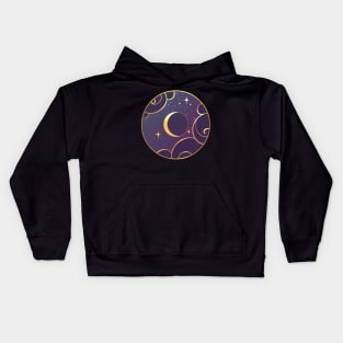 Golden Moons : Crescent Kids Hoodie